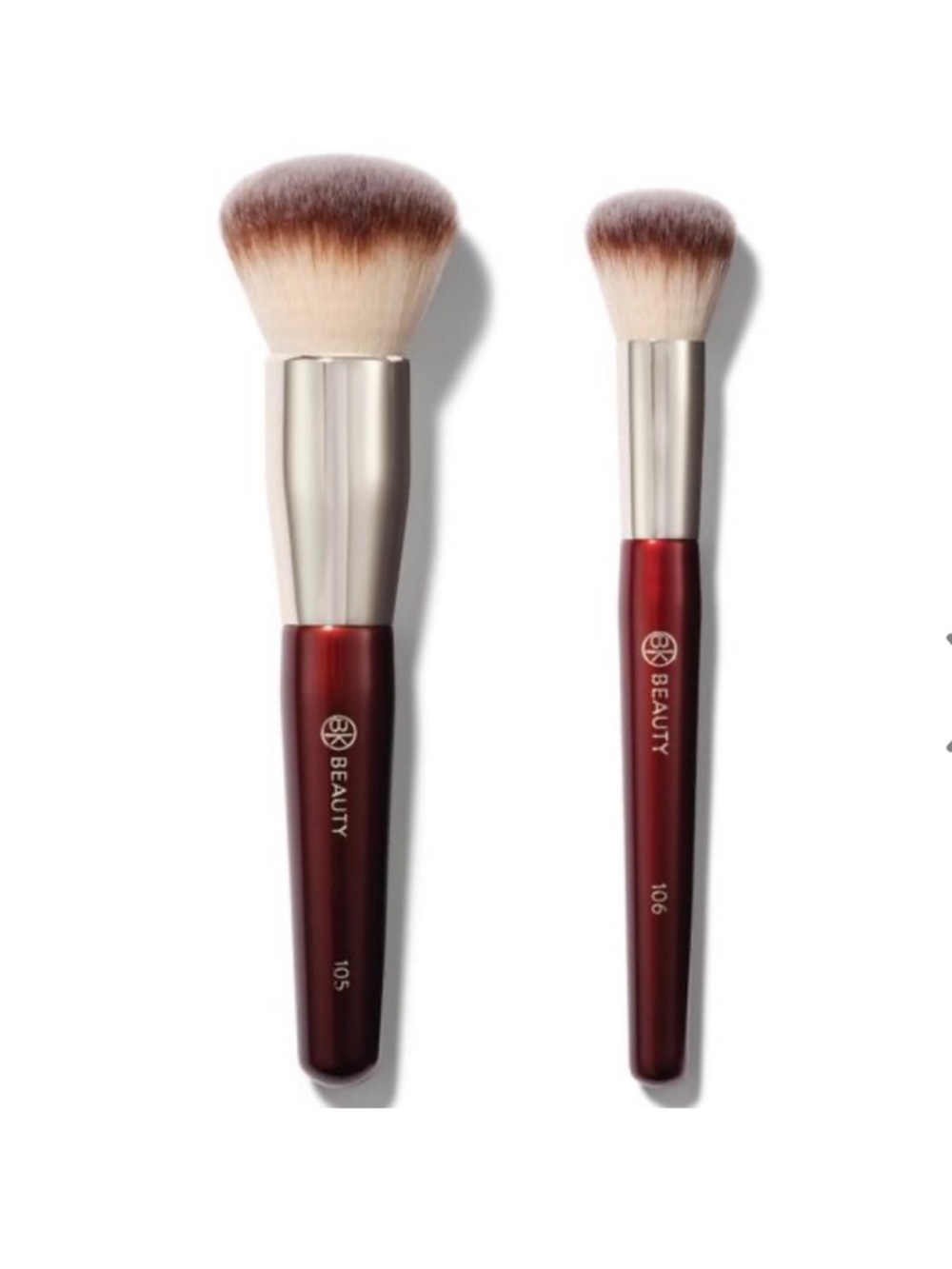 BK Beauty 105 Large Buffer & 106 Round Foundation Brush